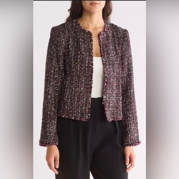 J. Crew wool blend Tweed jacket sz 4 - Picture 1 of 8
